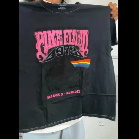 Pink Floyd Distressed 1973 Detroit Tour Graphic Tee Size XL New with Tag - Picture 6 of 7